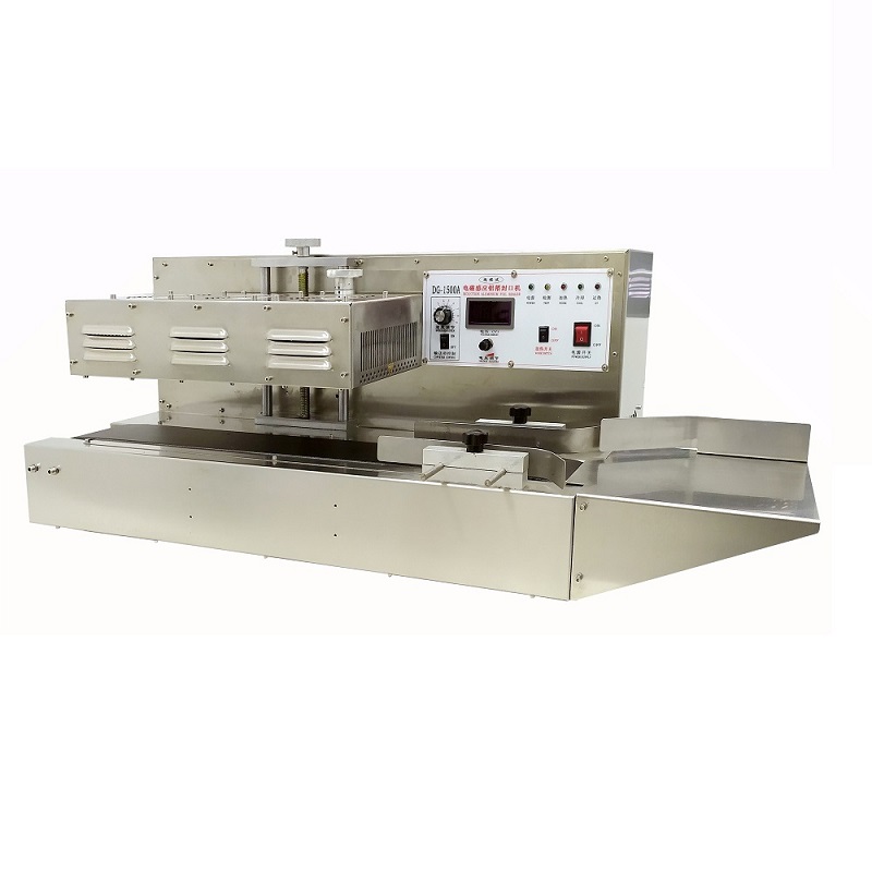 DG-1500A tabletop automatic aluminum foil induction sealer with conveyor Belt